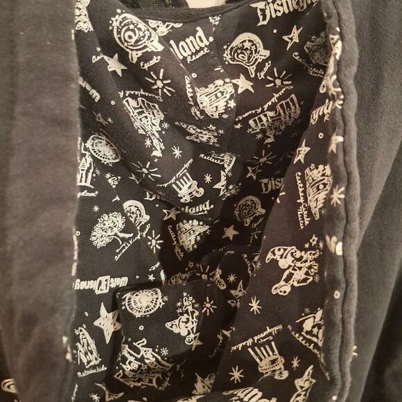 Disney Parks Black Hoodie Jacket WDW - Picture 8 of 10